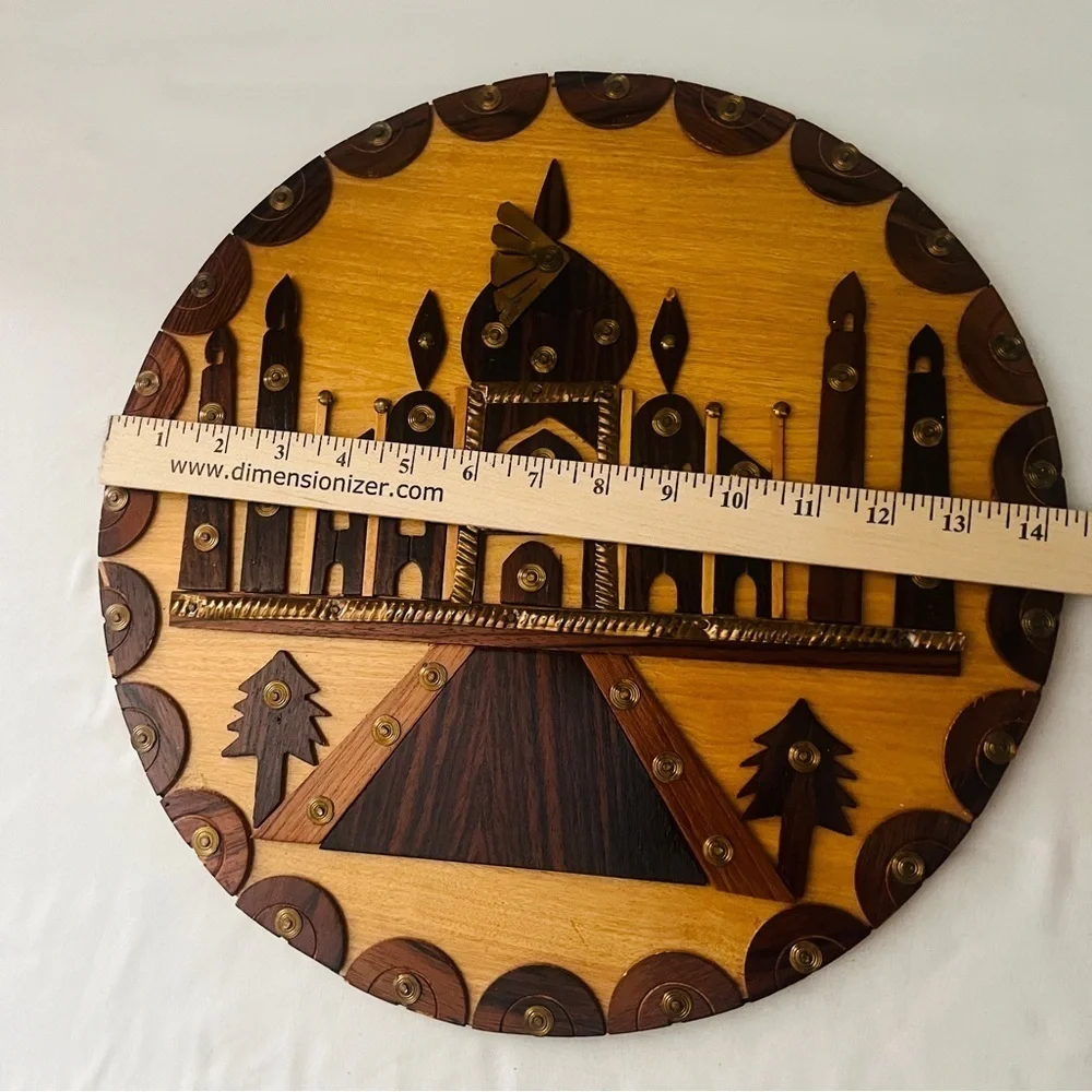 Hand Crafted Artistic Wall Decor Bundle of 3 Brown and Gold Beautiful Designs